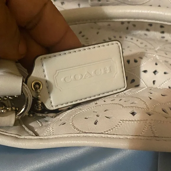 Coach Madison laser cut eyelet leather satchel 17003 - Picture 9 of 15